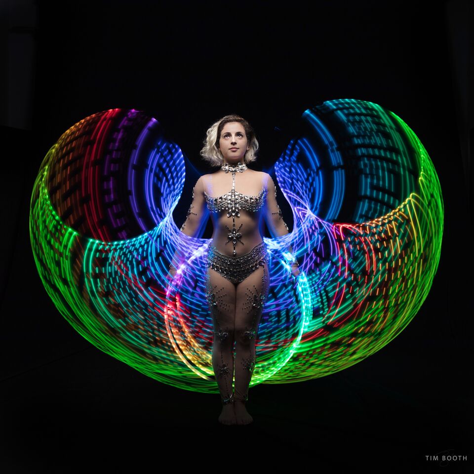 LED hula hooping