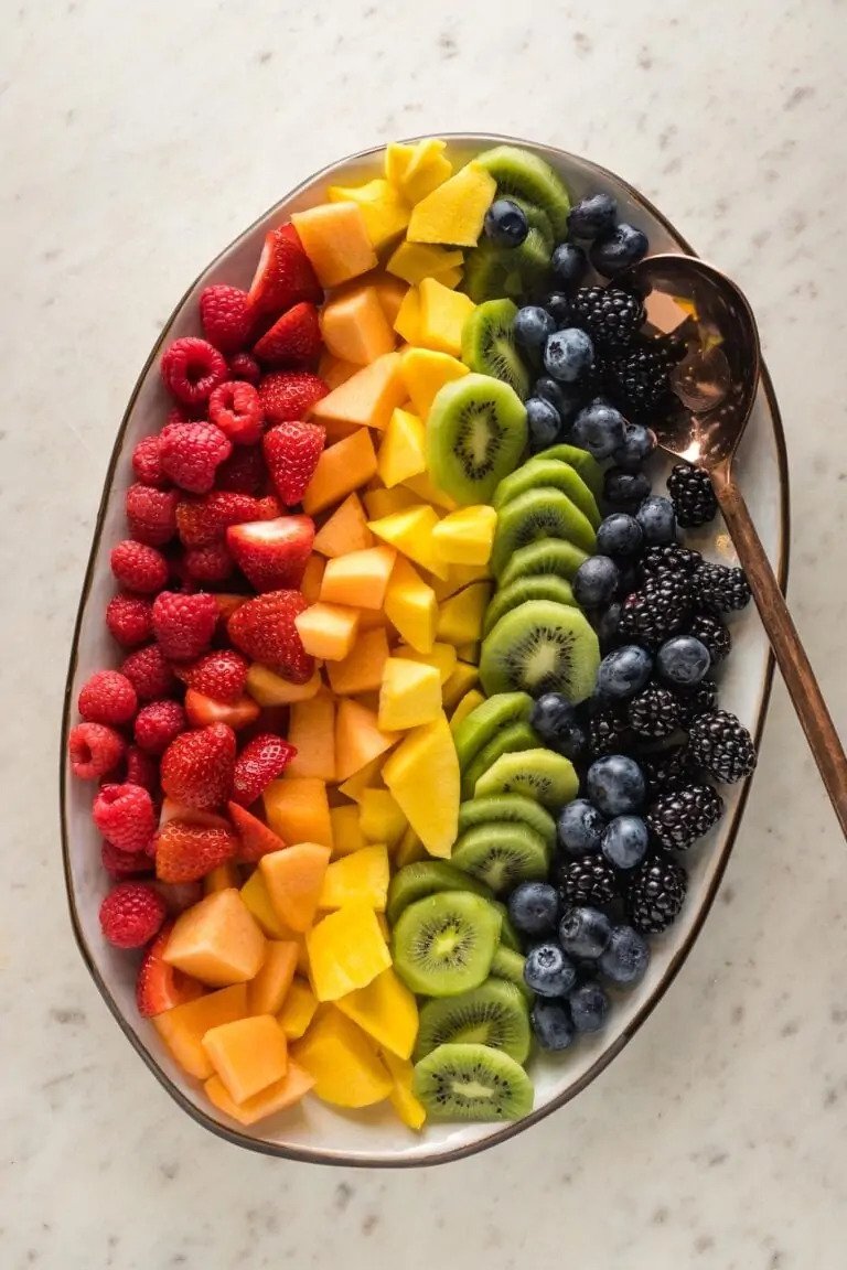 Colourful fruit platter