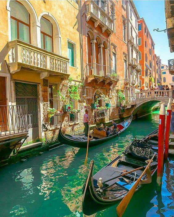 Gondolas in Venice