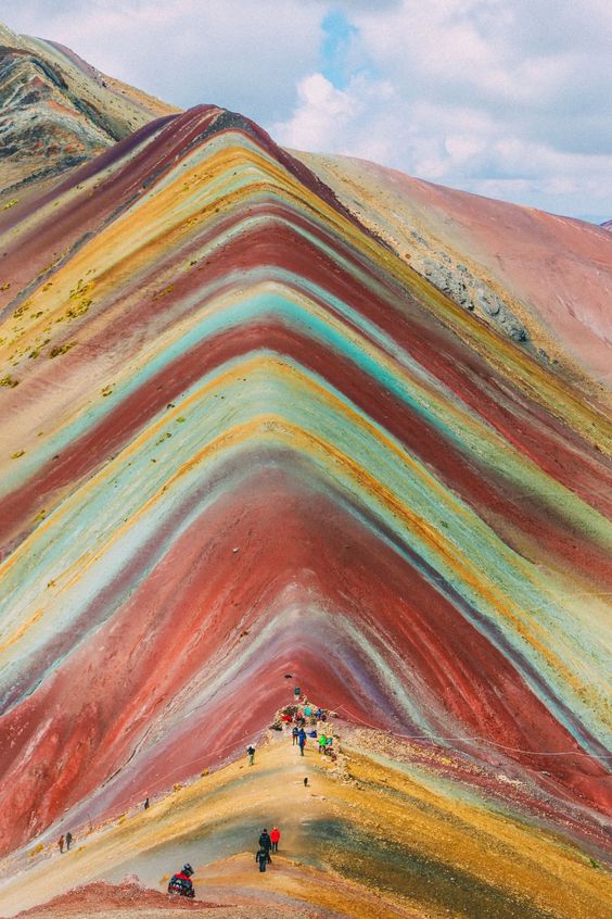 Colored mountain in Peru