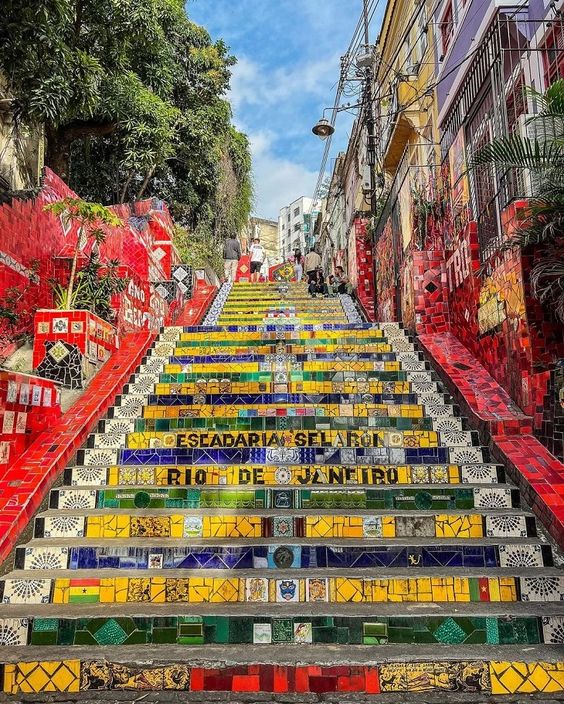 Colorful stairs in Rio de Janeiro