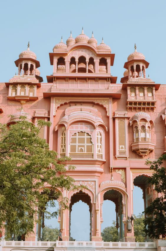 Pink palace in Jaipur, India