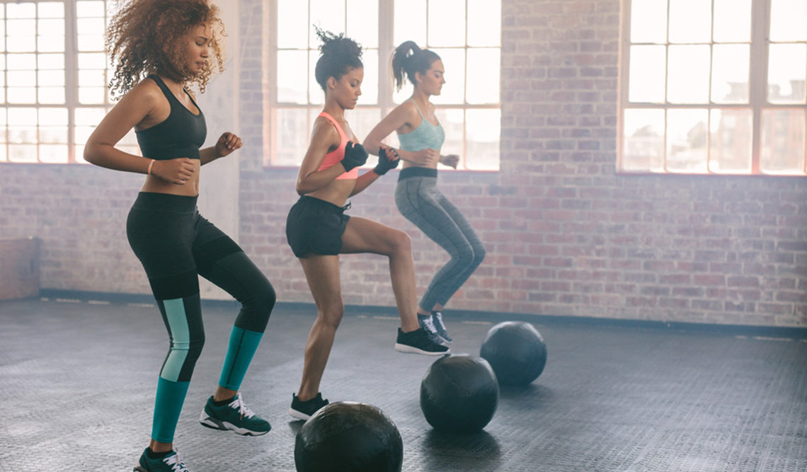 Women working out