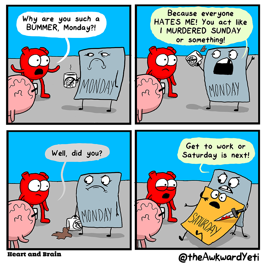 Heart confronts Monday