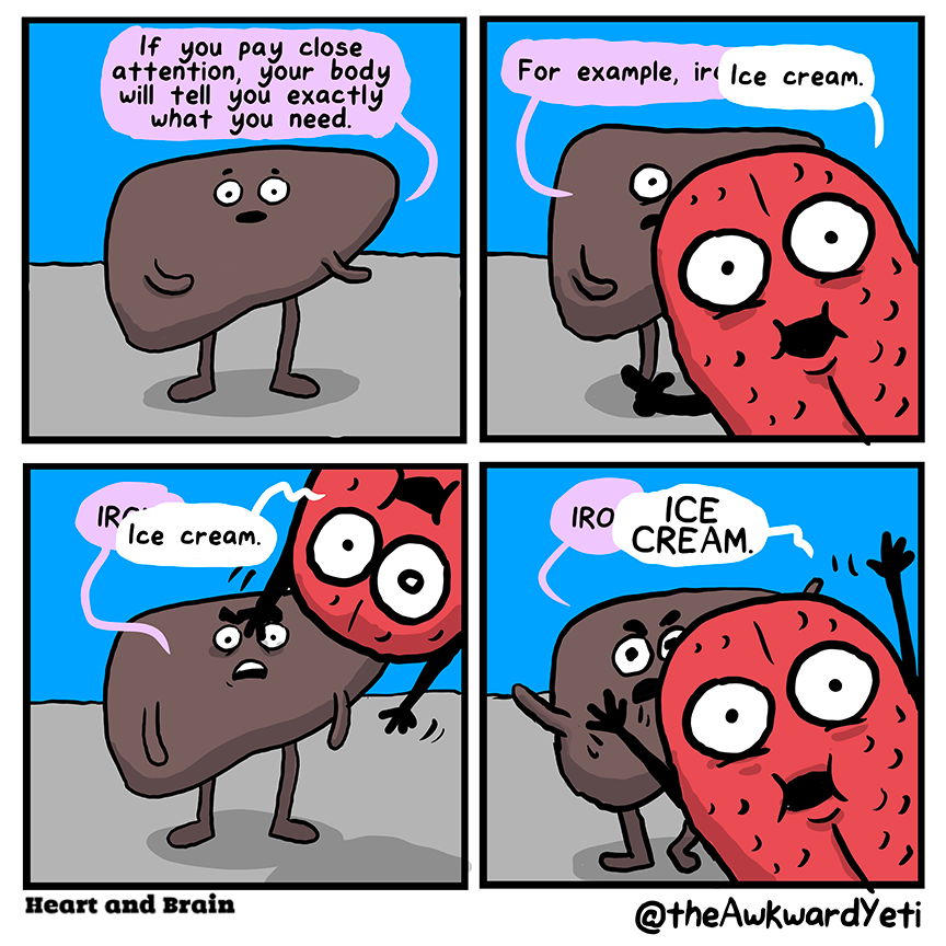 Your body will tell you what you need