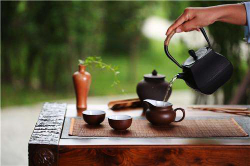 Image of a Kungfu or Gongfu Tea Ceremony