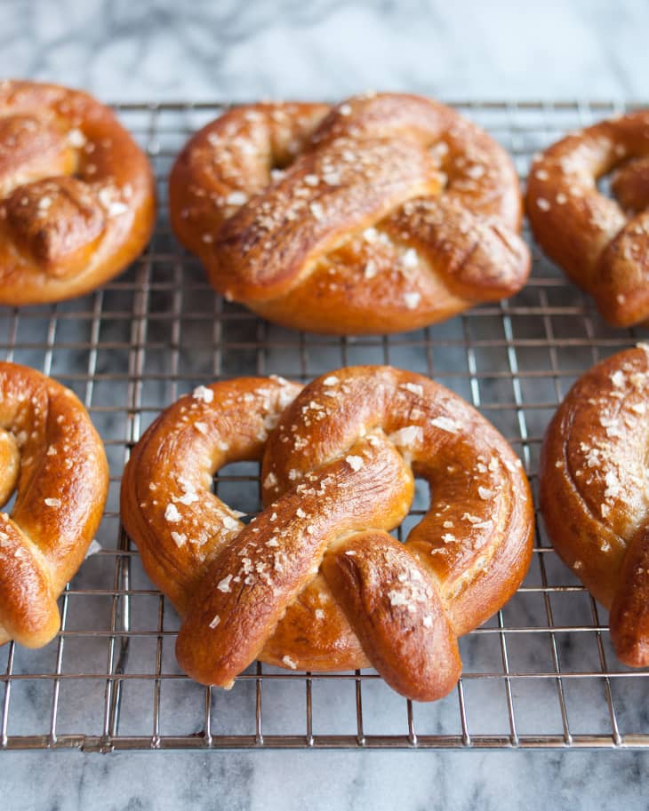 A bunch of pretzels