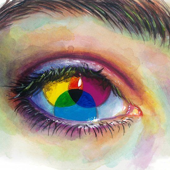 eye with cmyk pupil