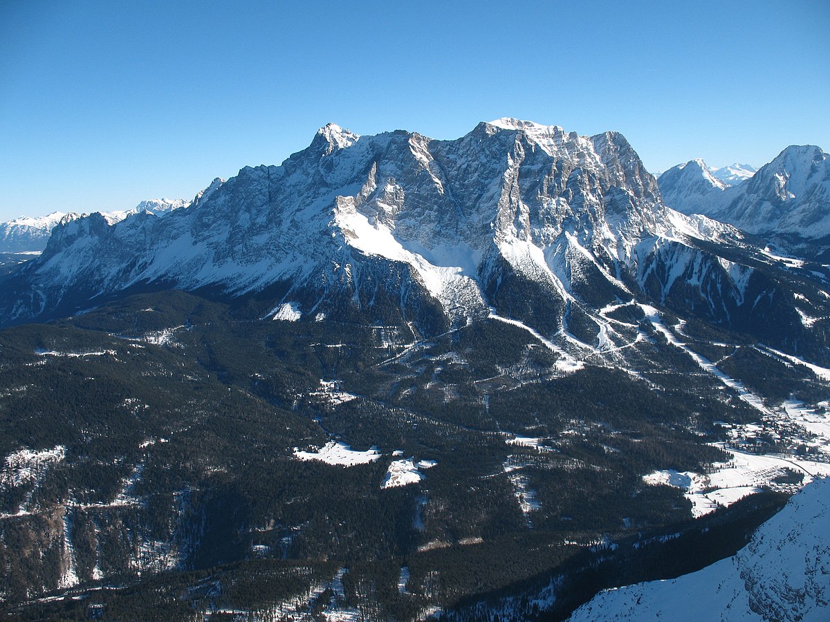 Zugspitze, highest peak in Germany