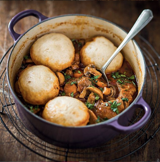 South African comfort food (dombolo and lamb stew)