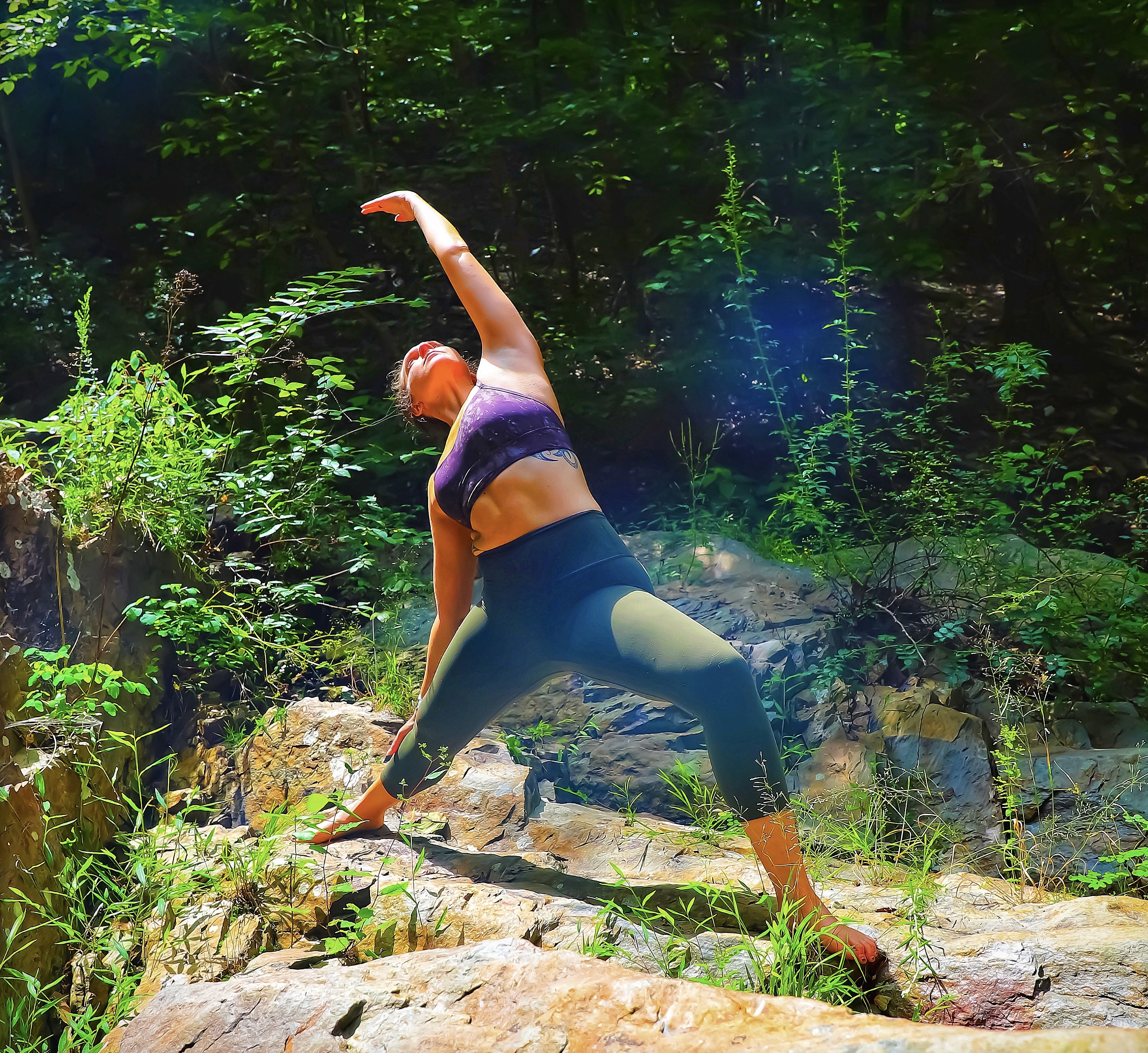 Yoga-peacful warrior pose