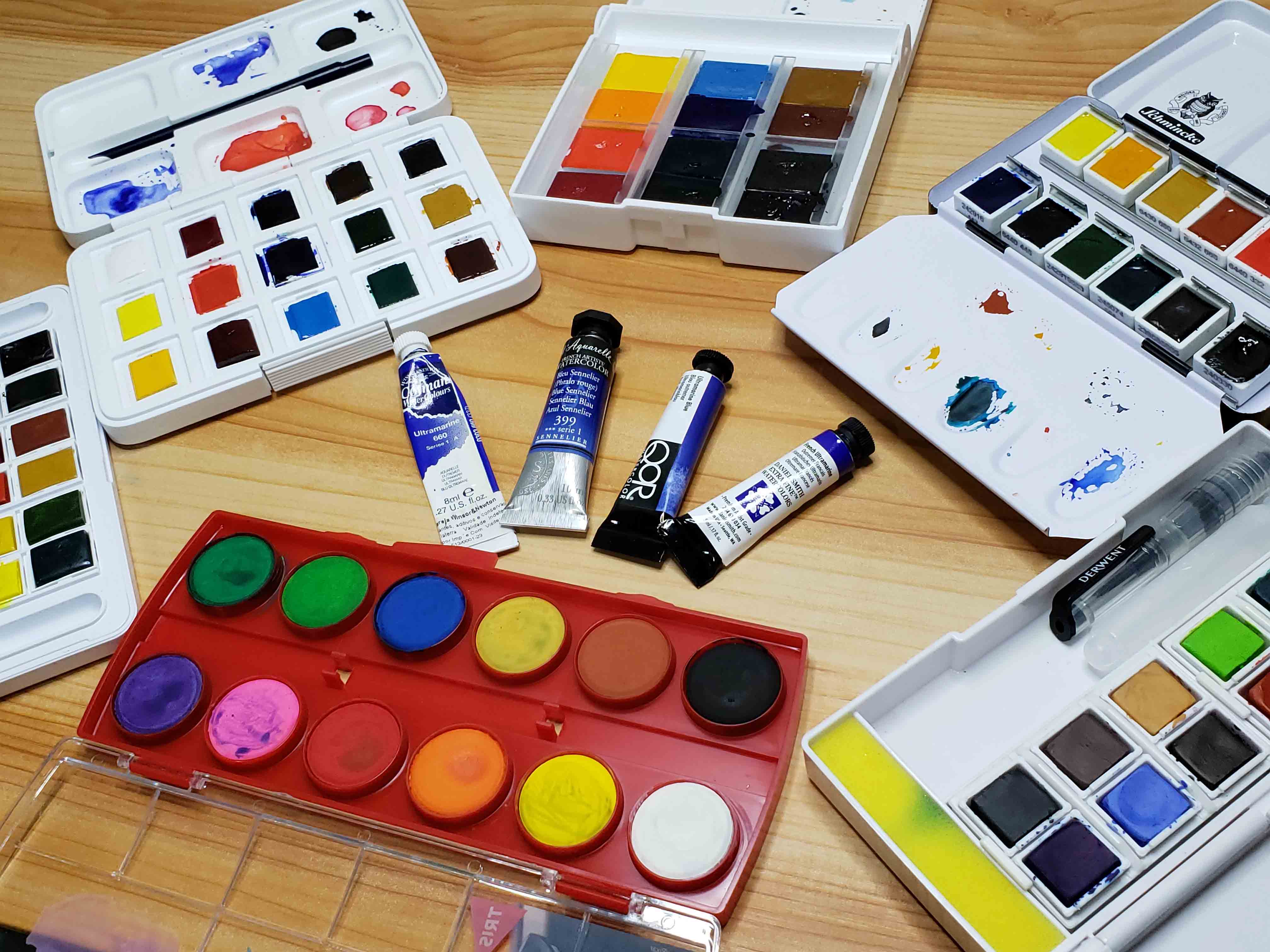 watercolor paints