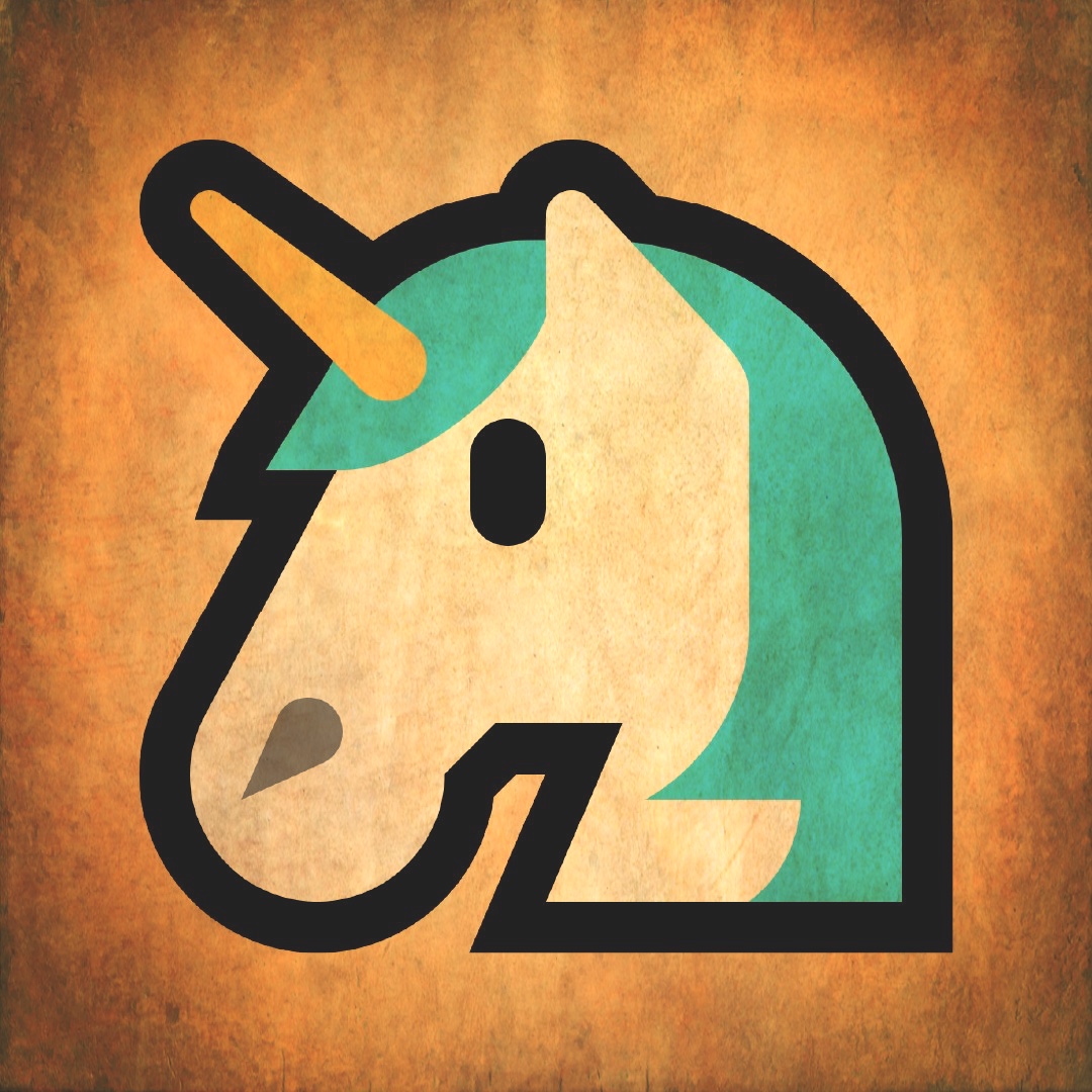 Unicorn Emoji Sephia