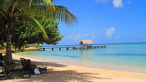 Pigeon Point beach in tobago