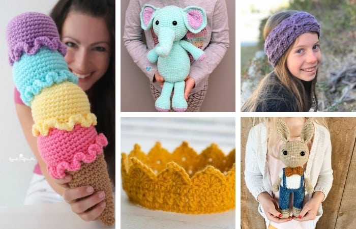 Various crochet items