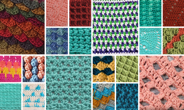 Various crochet stitches