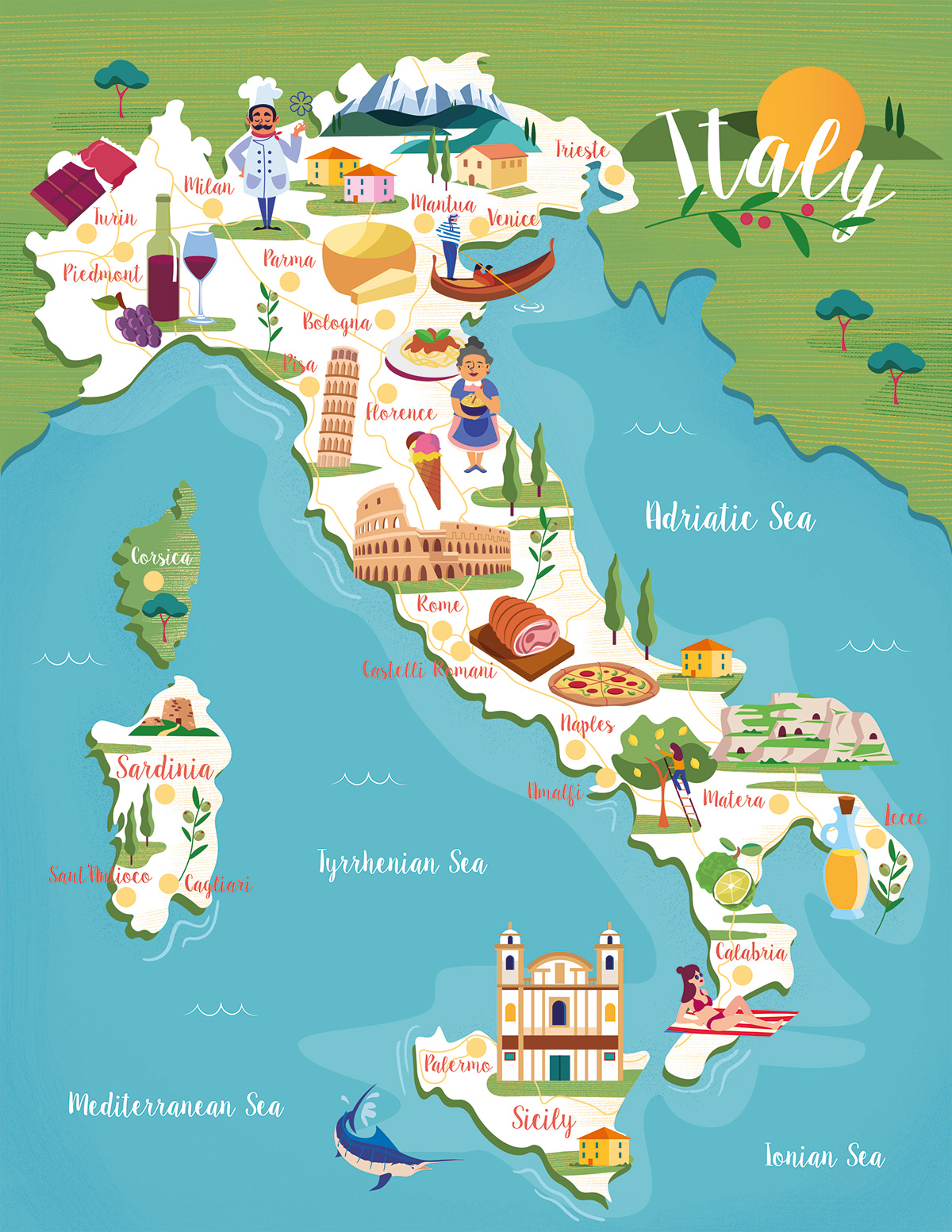 Italy-attractions-map