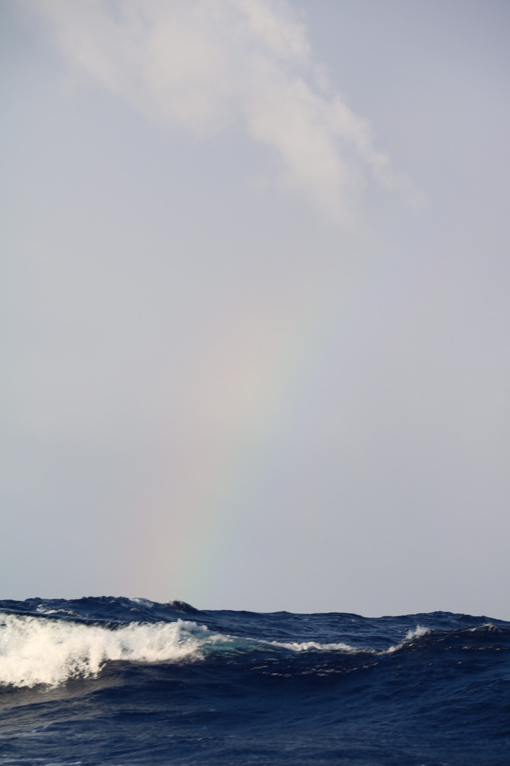 rainbow at sea