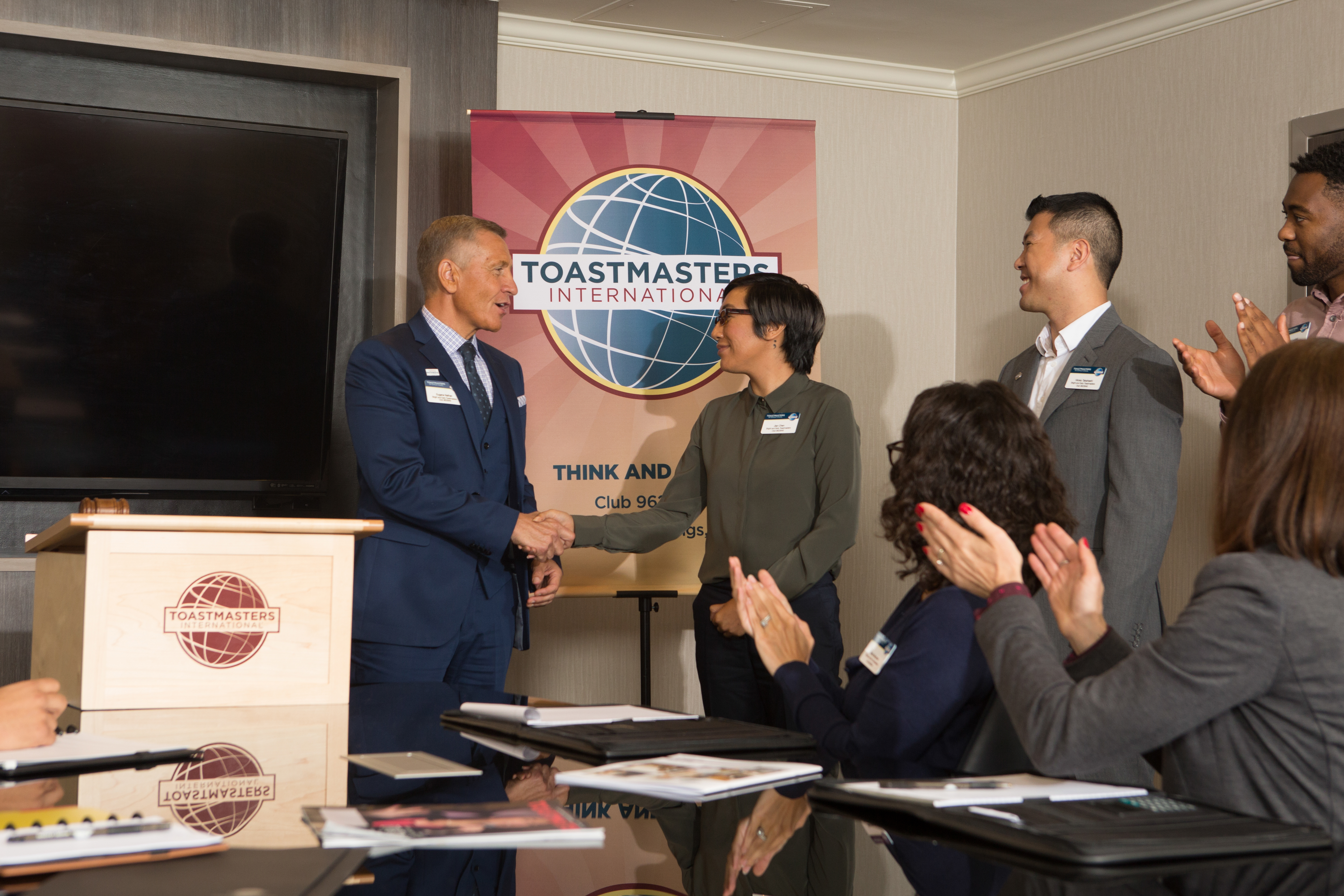 people shaking hands