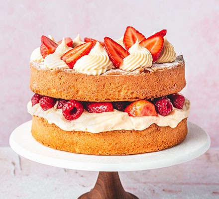  image of a Victoria sponge cake