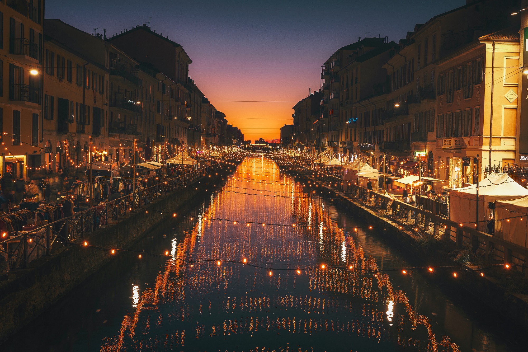 Milan at night