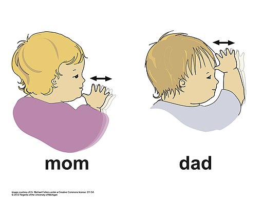 mom dad sign languag