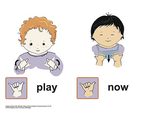 play now sign language