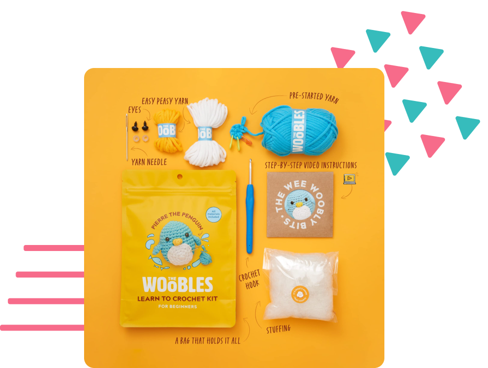 Image showing the contents of a Wooble kit.