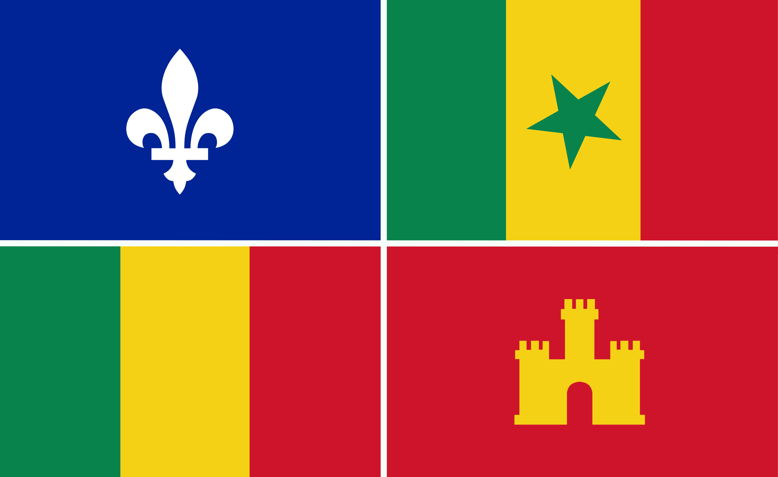 Louisiana Creole Flag