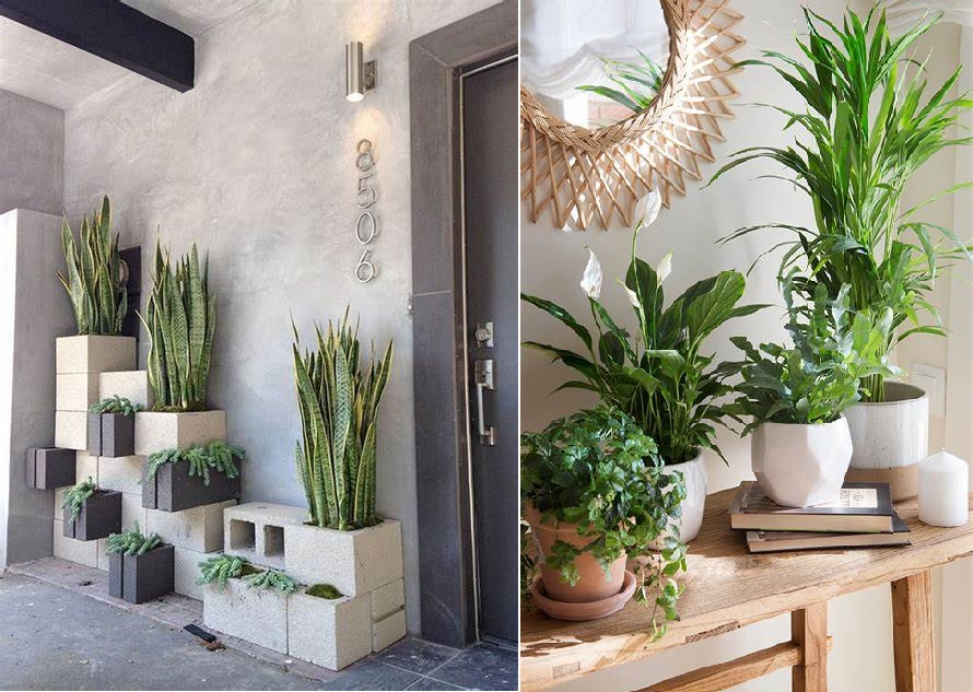 Doorstep and house entrance decoration