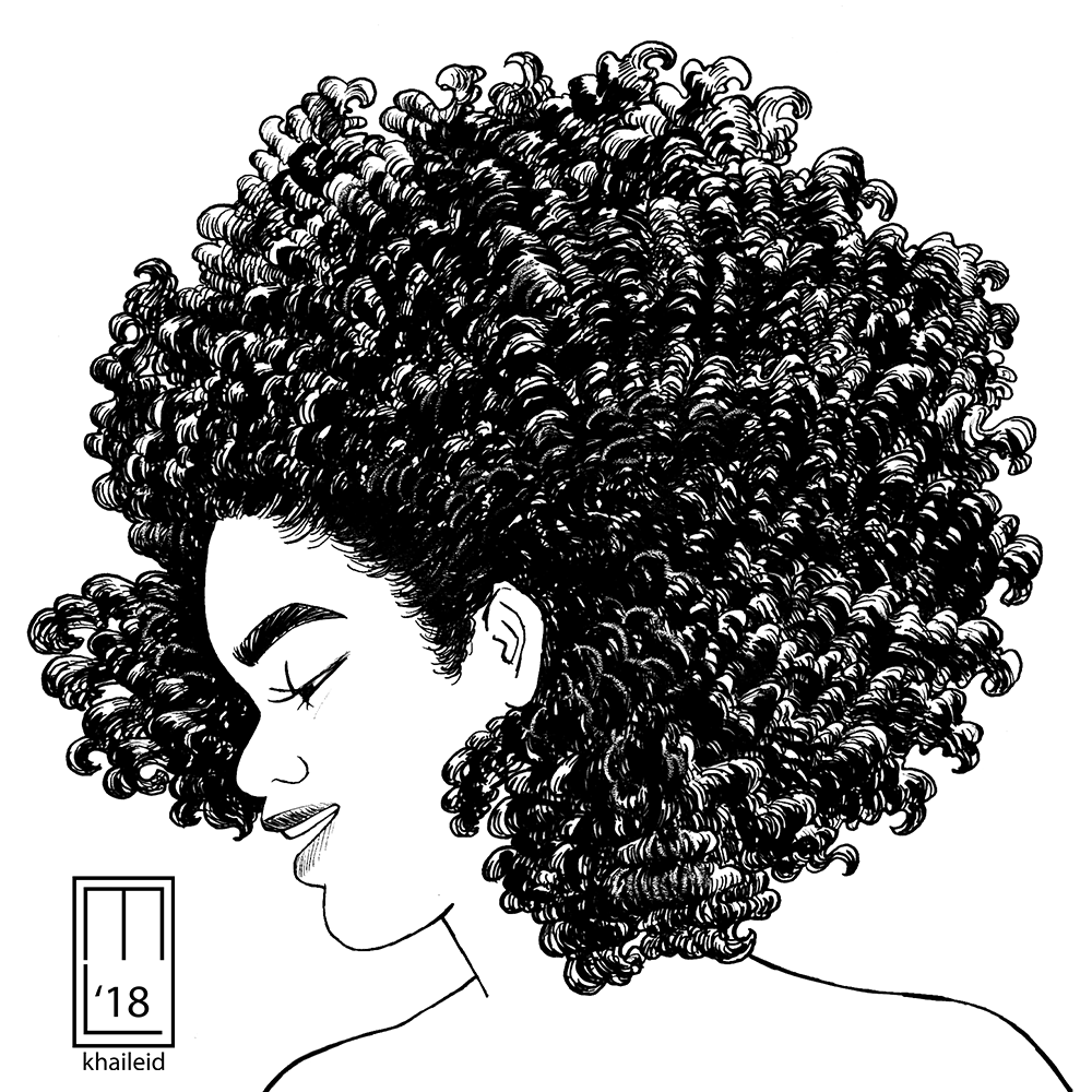 afro girl