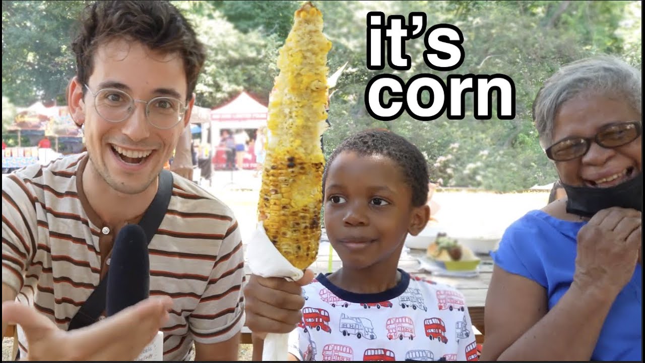 It's corn - the mem with african boy