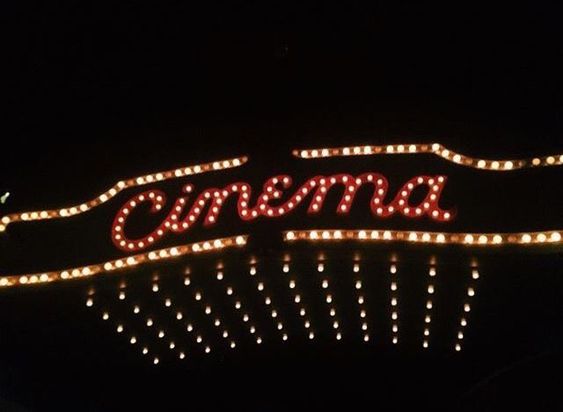 cinema theater sign