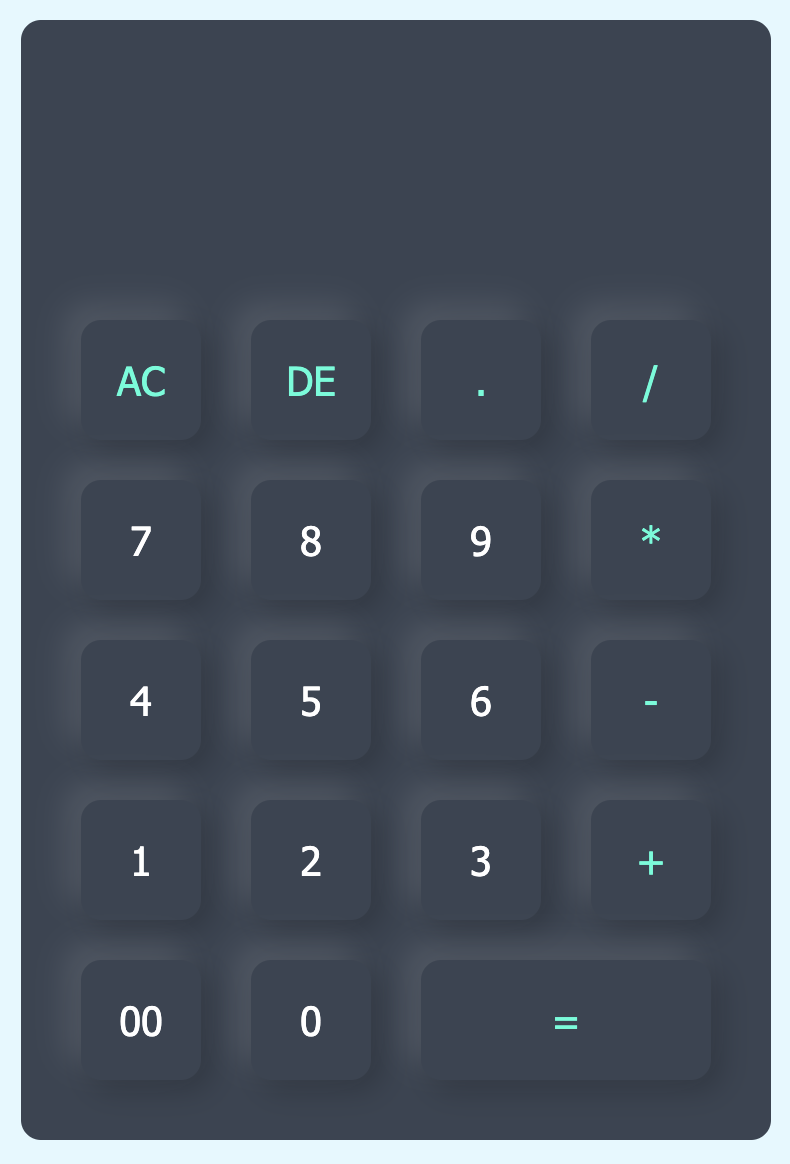 Calculator project preview