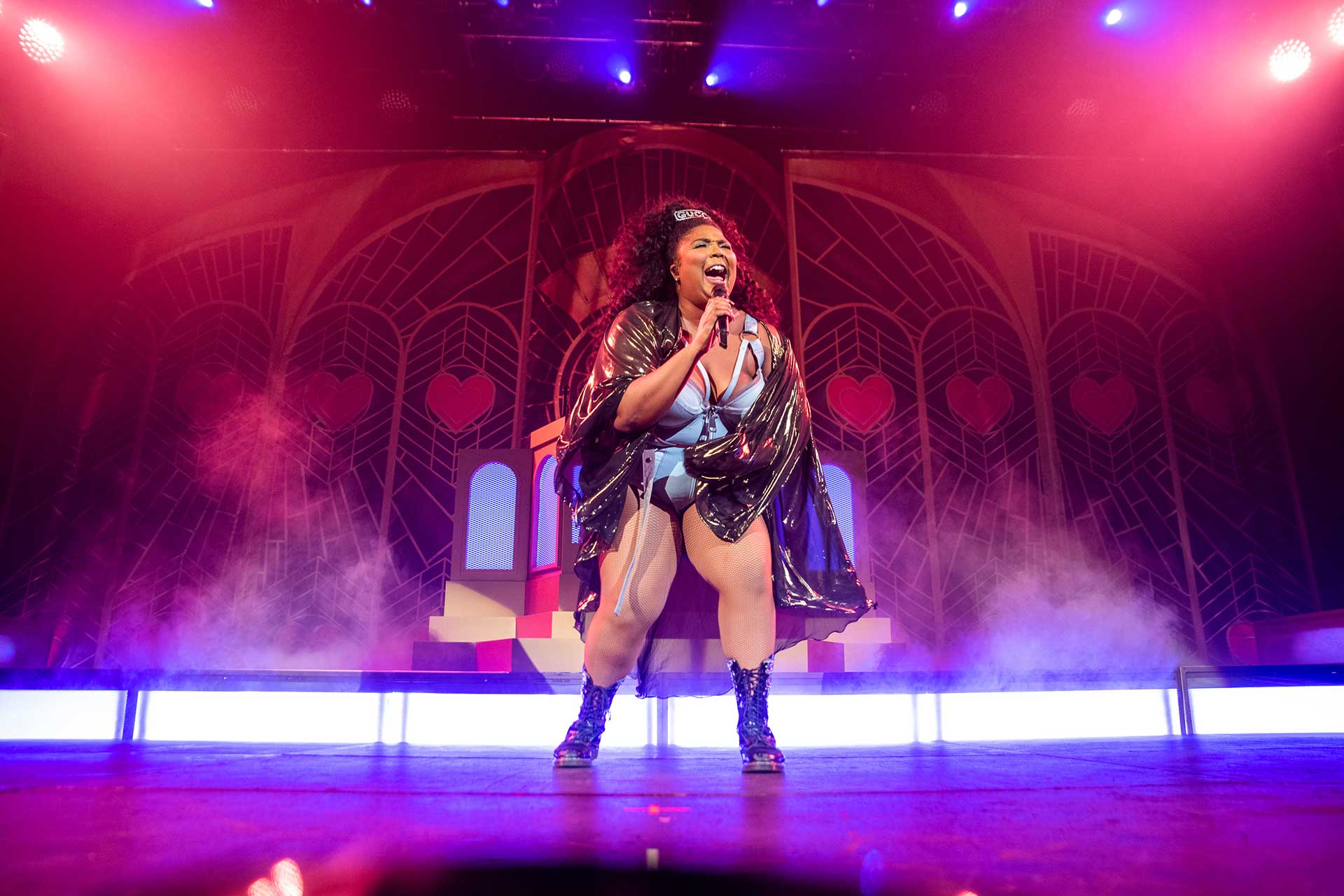 Lizzo performing live