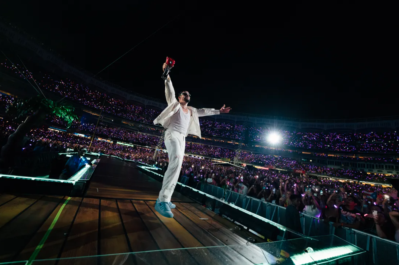 Bad Bunny performing live