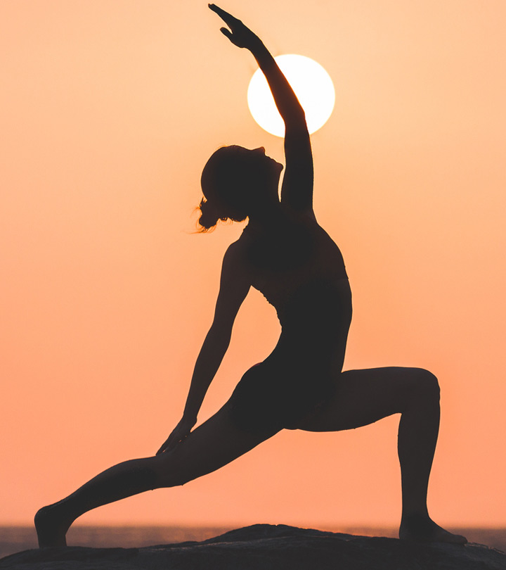 Yoga pose - Sunset time