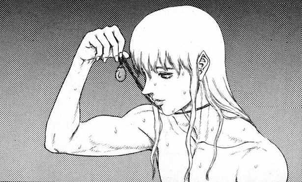 Griffith holding the God Hand
