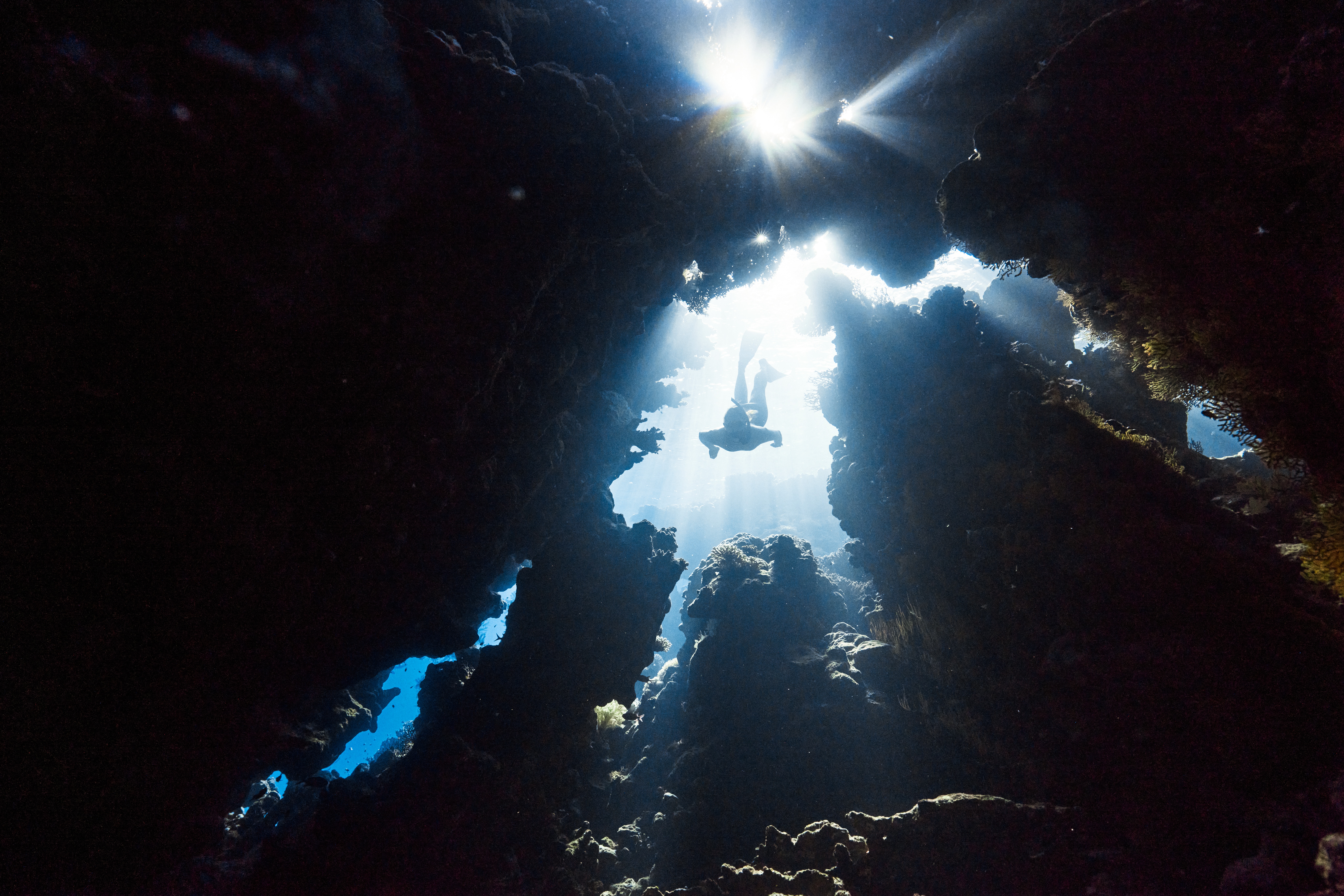 cave diving