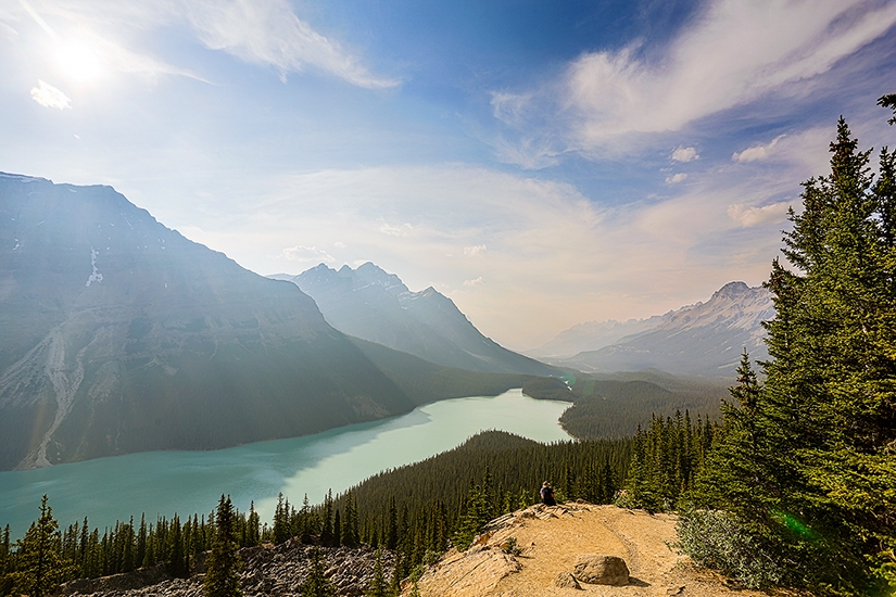 Mountains and lake at Banff