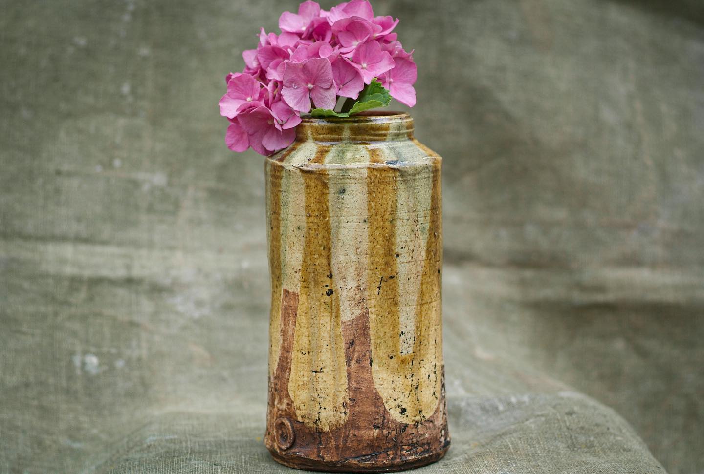 vase with hydrangea