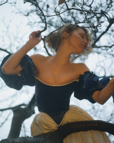 women in a corset and puffy dress