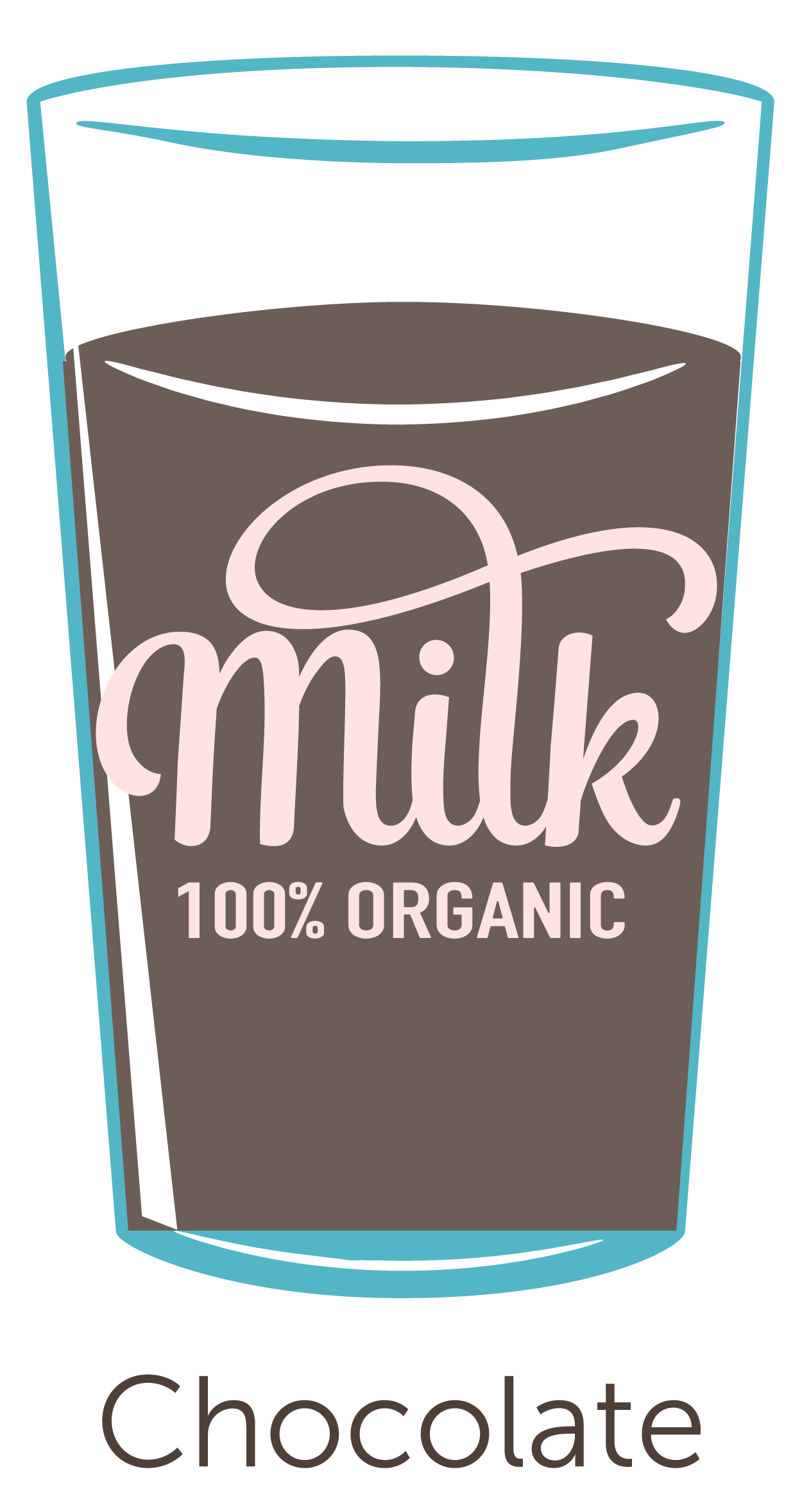 Glass of chocolate milk