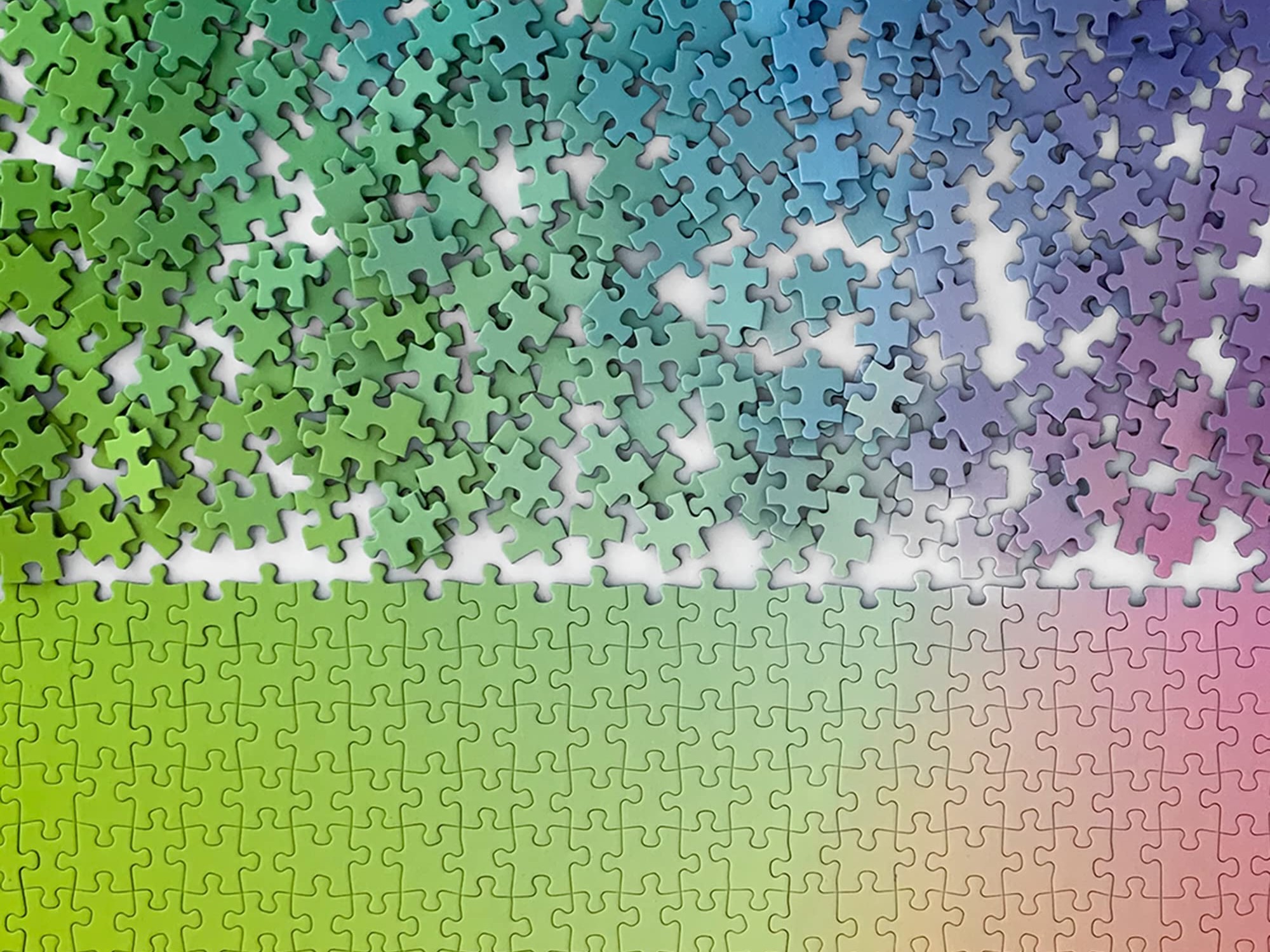 puzzle in progress