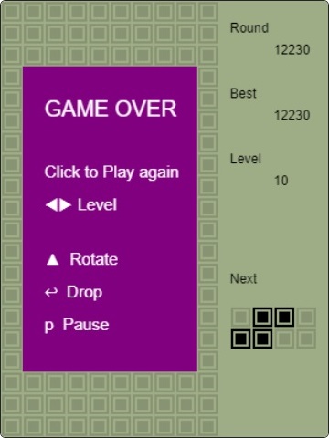 Tetris game