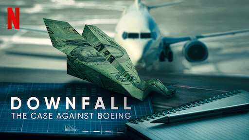 Film poster of the documentary 'Downfall: The Case Against Boeing'