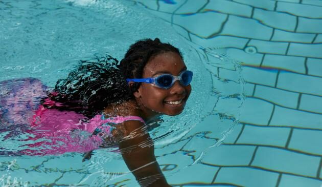 Child swimming