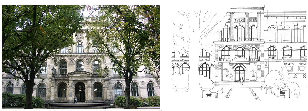 Museum entrance reference - Museum draw