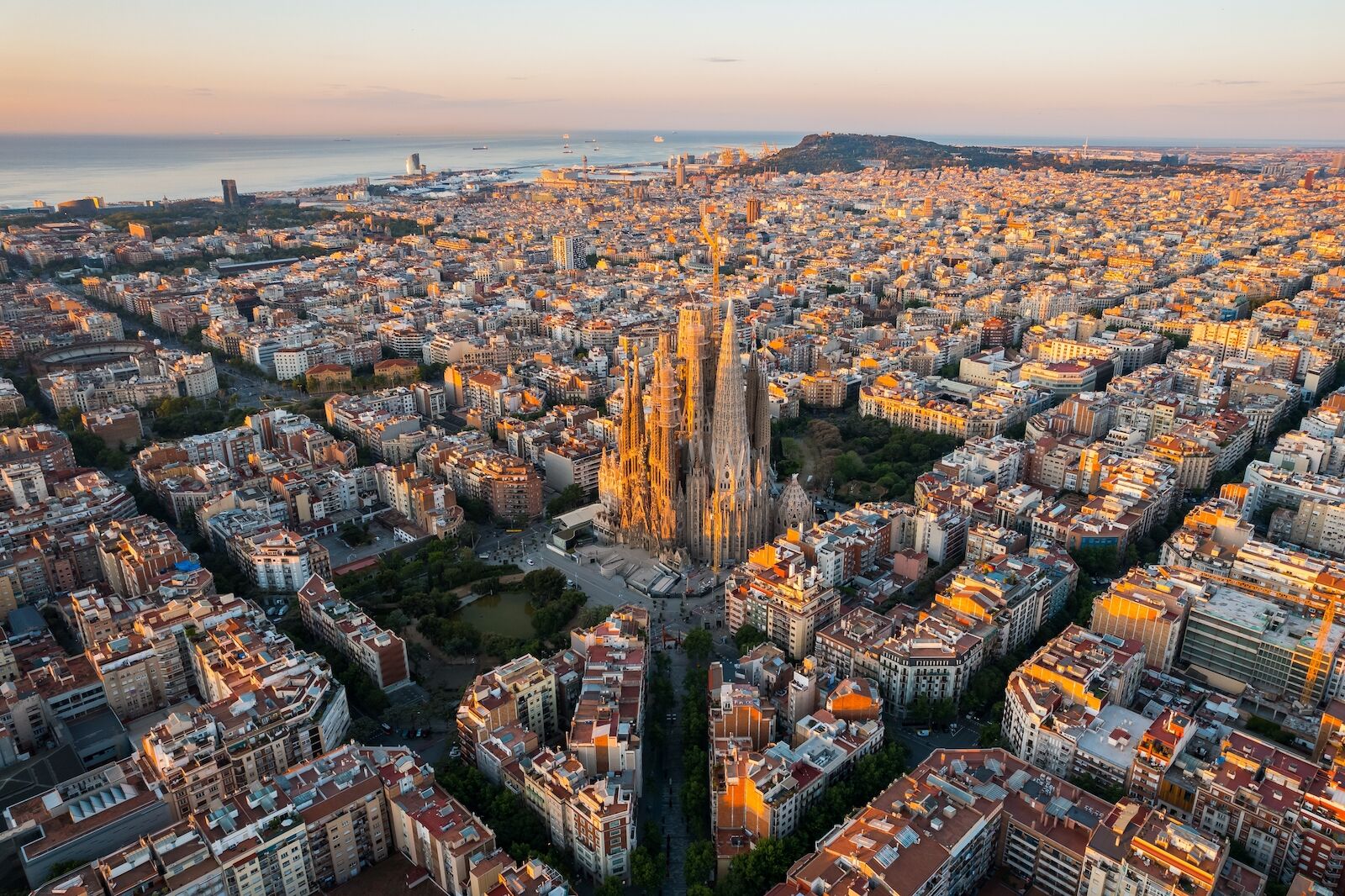 Barcelona aerial view