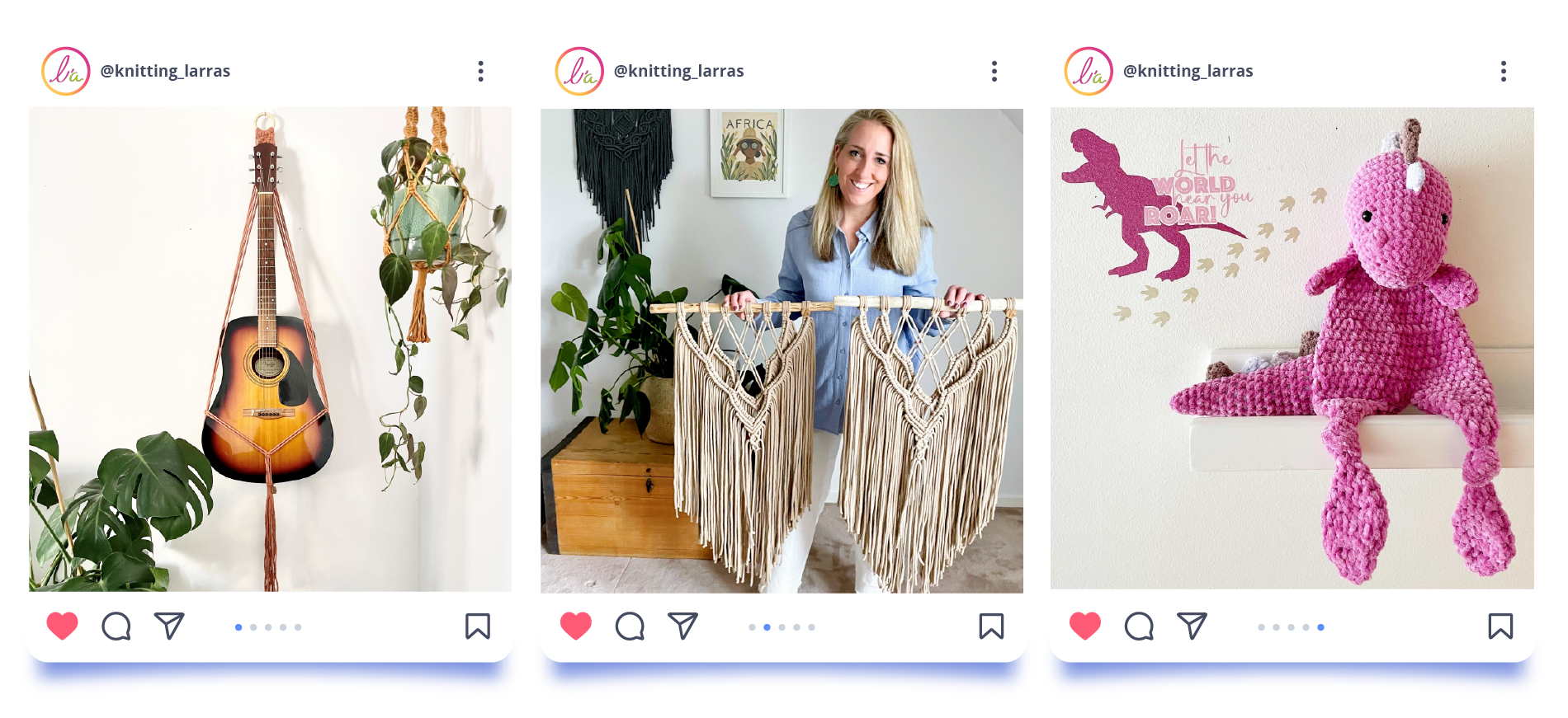 Selection of instagram posts
